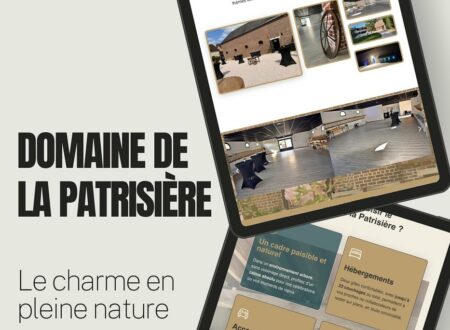 Thomas Cédric créateur site web et communication, site internet domaine de la patrisière