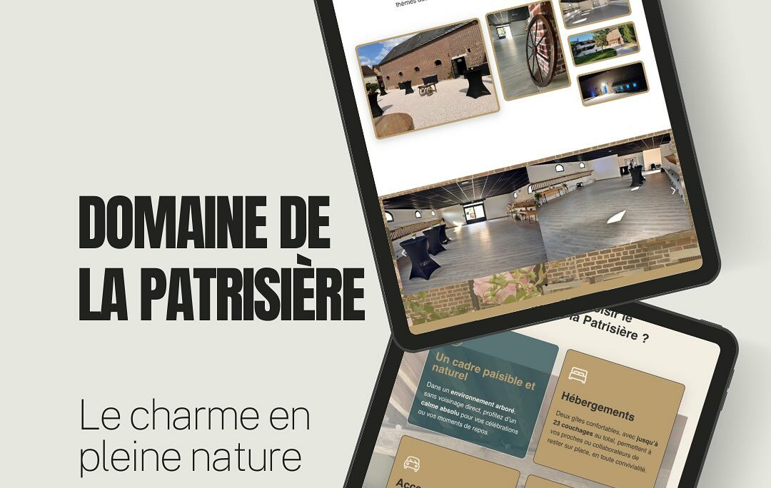 Thomas Cédric créateur site web et communication, site internet domaine de la patrisière