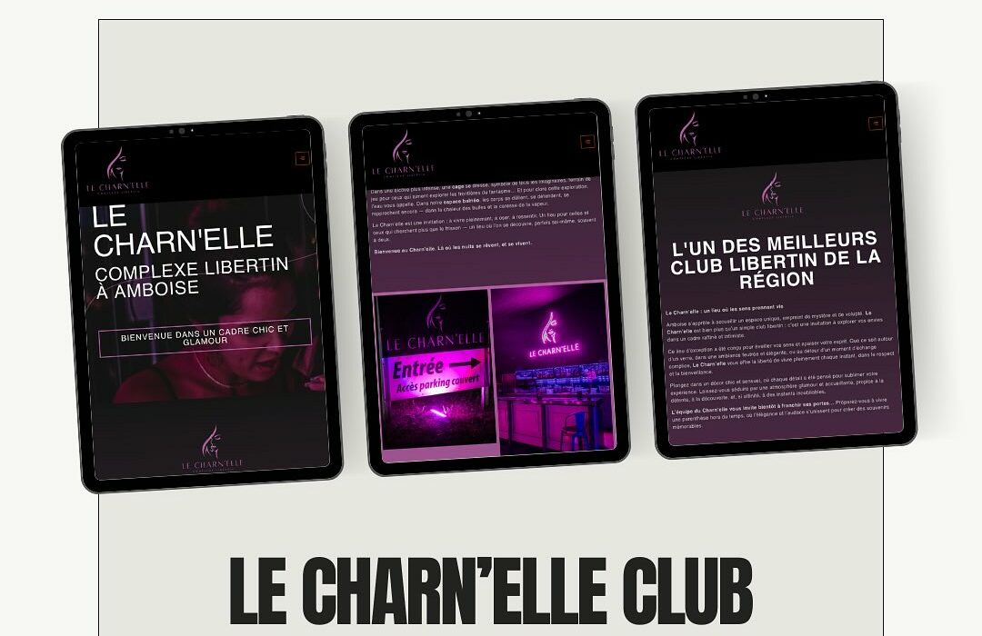 Thomas Cédric créateur site web et communication, site internet du club le Charn'elle à Amboise