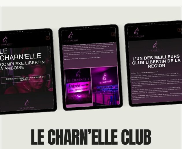 Thomas Cédric créateur site web et communication, site internet du club le Charn'elle à Amboise