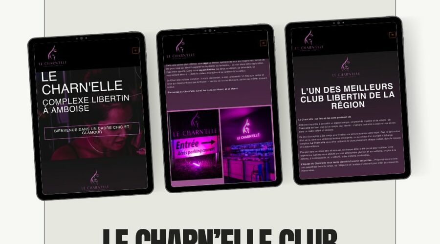 Thomas Cédric créateur site web et communication, site internet du club le Charn'elle à Amboise