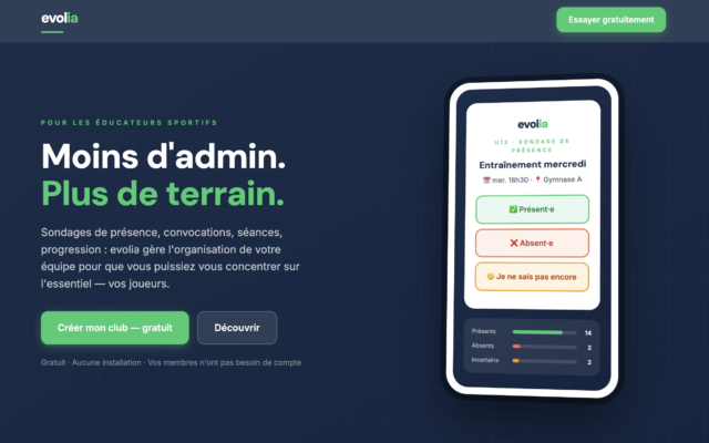 Application Evolia